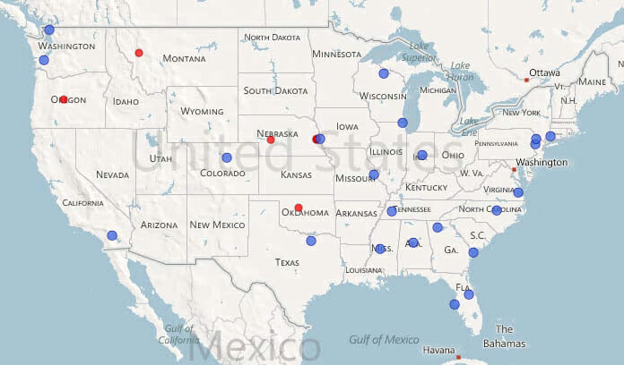 Lake Mapping Partner Map The Mapping Network Lake Mapping Partners
